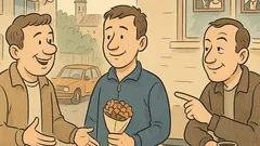 Banc: Vecine, ți-l prezint pe vărul soției mele!