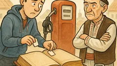 Banc: Frate, frate, dar benzina e...