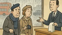 Banc: Doi francezi în Anglia, fără soare