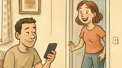 Banc: Iubitule, am două liniuțe la baie!